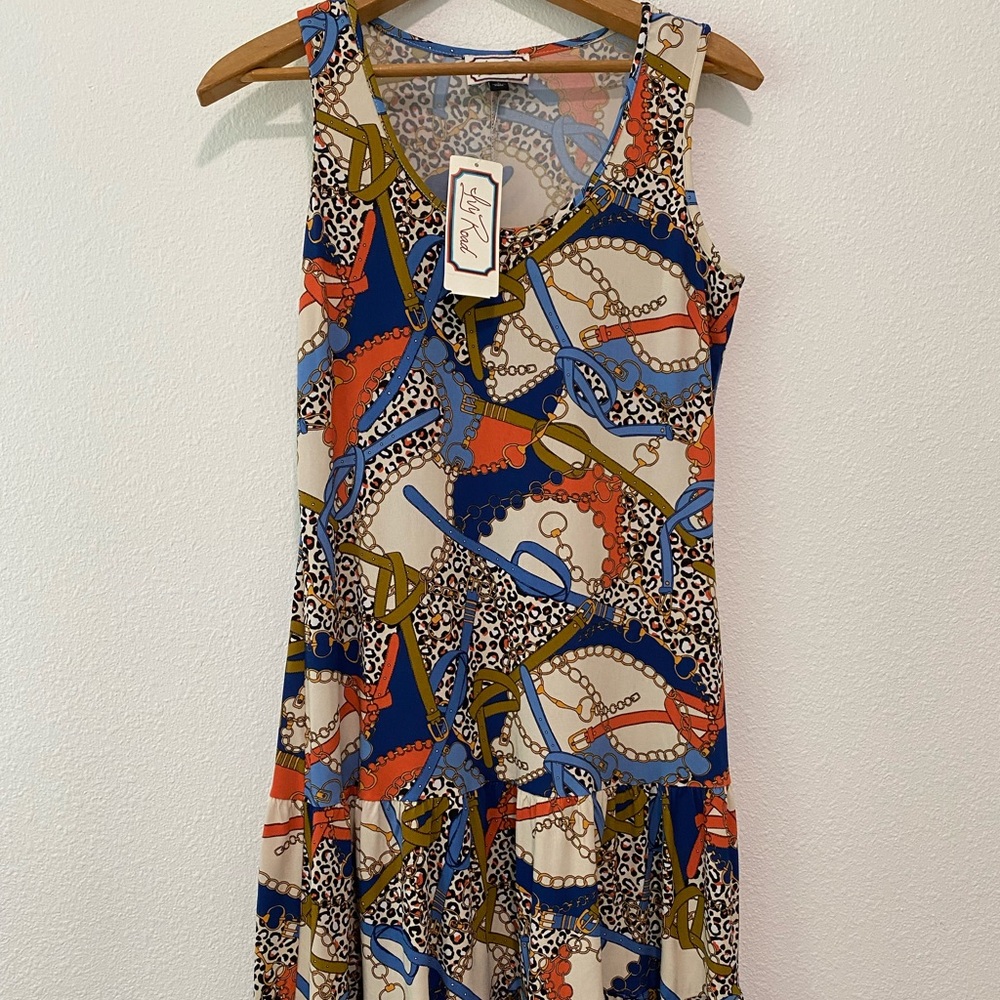 Ivy Road Fit and Bottom Flare Dress SZ S